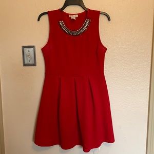 Thick strap formal red dress - size large